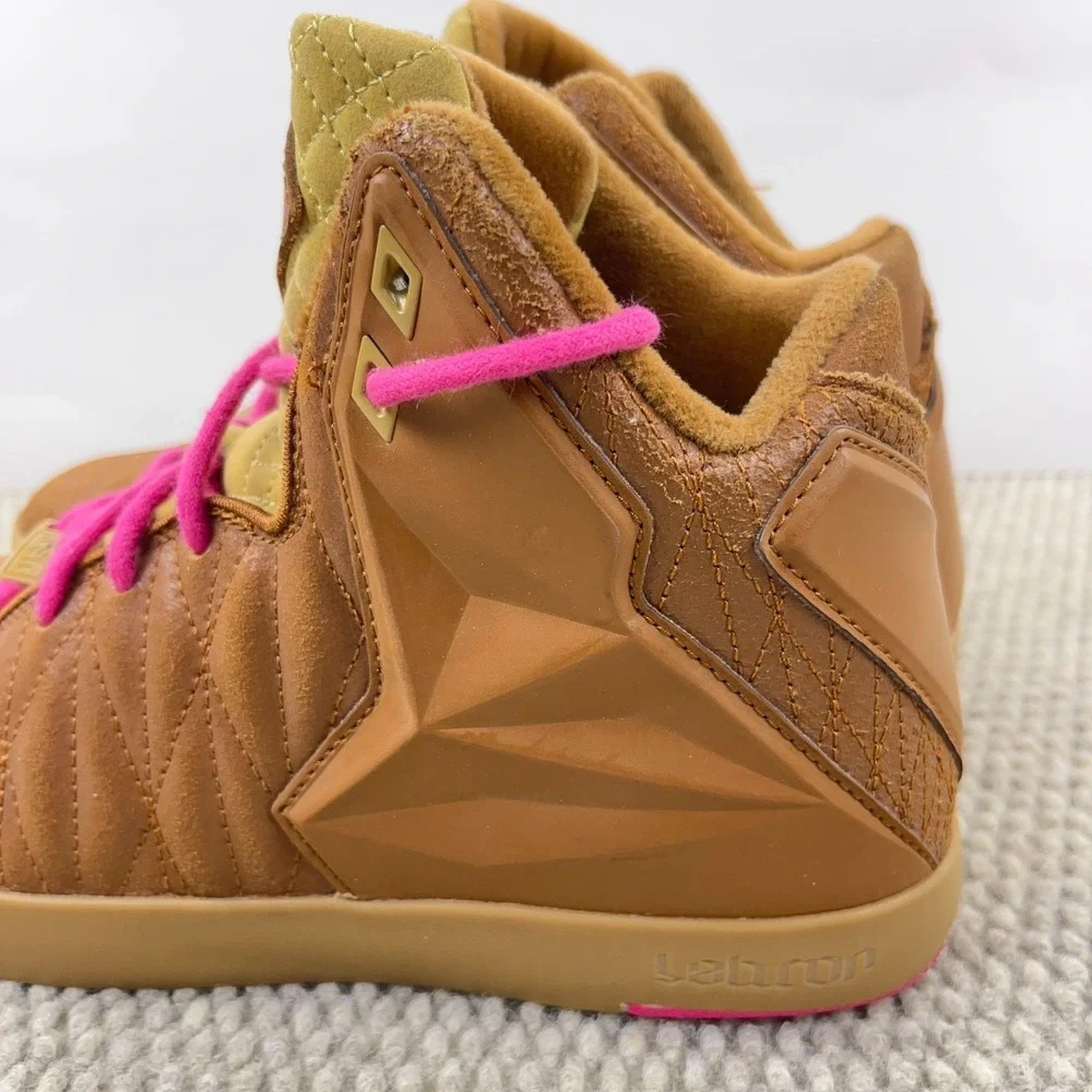 Nike LeBron Xi NSW‎ Lifestyle Hazelnut 616766-200 High Top Sneakers Size 7